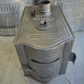 بخاری هیزمی طرح دار سه کاره سایز متوسط