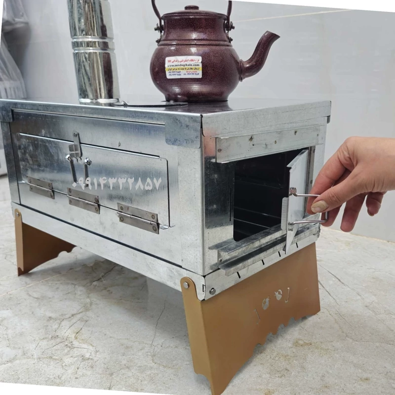 بخاری و اجاق هیزمی تاشو چادری و کوهنوردی سایز بزرگ