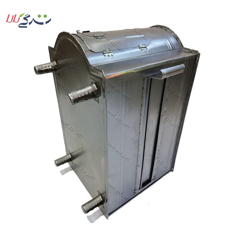 بخاری هیزمی مکعبی دو کاره گرمایشی و پخت کباب