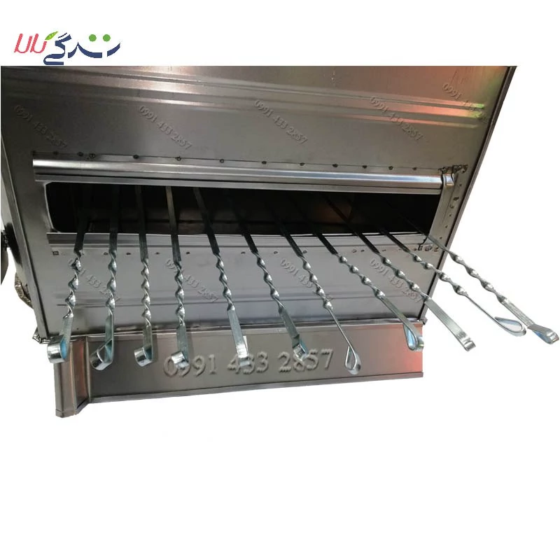 بخاری هیزمی مکعبی دو کاره گرمایشی و پخت کباب