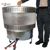 تنور گازی گرد استوانهای سایز 70 توری دار (6 نانه)