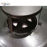 تنور گازی گرد استوانهای سایز 70 توری دار (6 نانه)