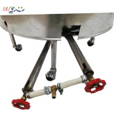 تنور گازی گرد استوانهای سایز 70 توری دار (6 نانه)