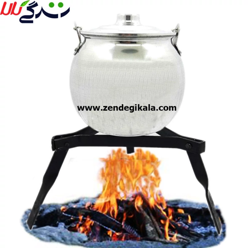 سه پایه تاشو آتشی و سفری آهنی
