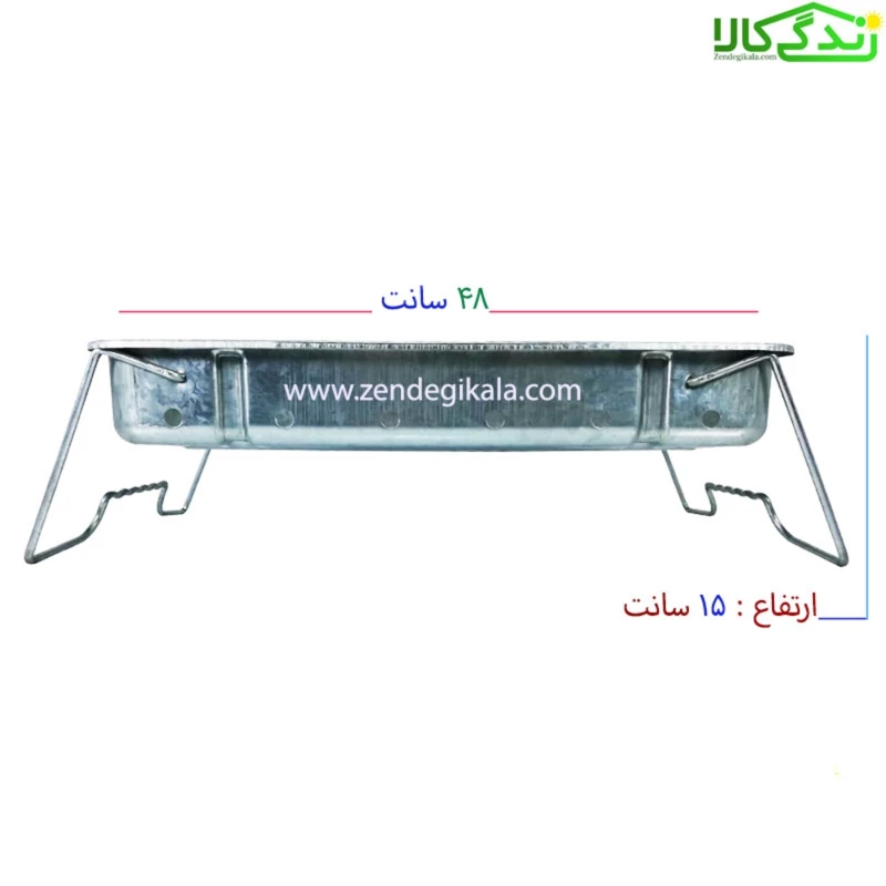 منقل کباب پز تاشو خانگی و سفری 17 سیخ