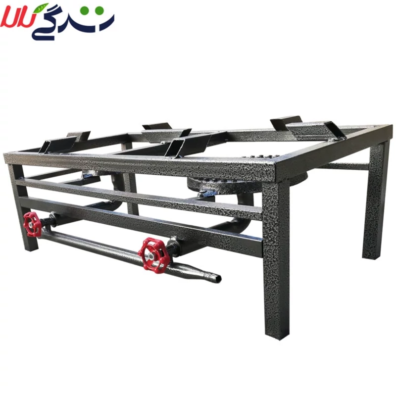 اجاق گاز چهارپایه پلوپزی 2 شعله سایز 60