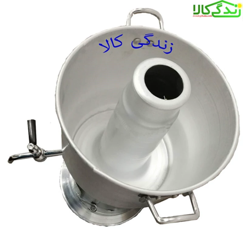 سماور زغالی و هیزمی آلومینیومی ۵ لیتری بوکان صنعت