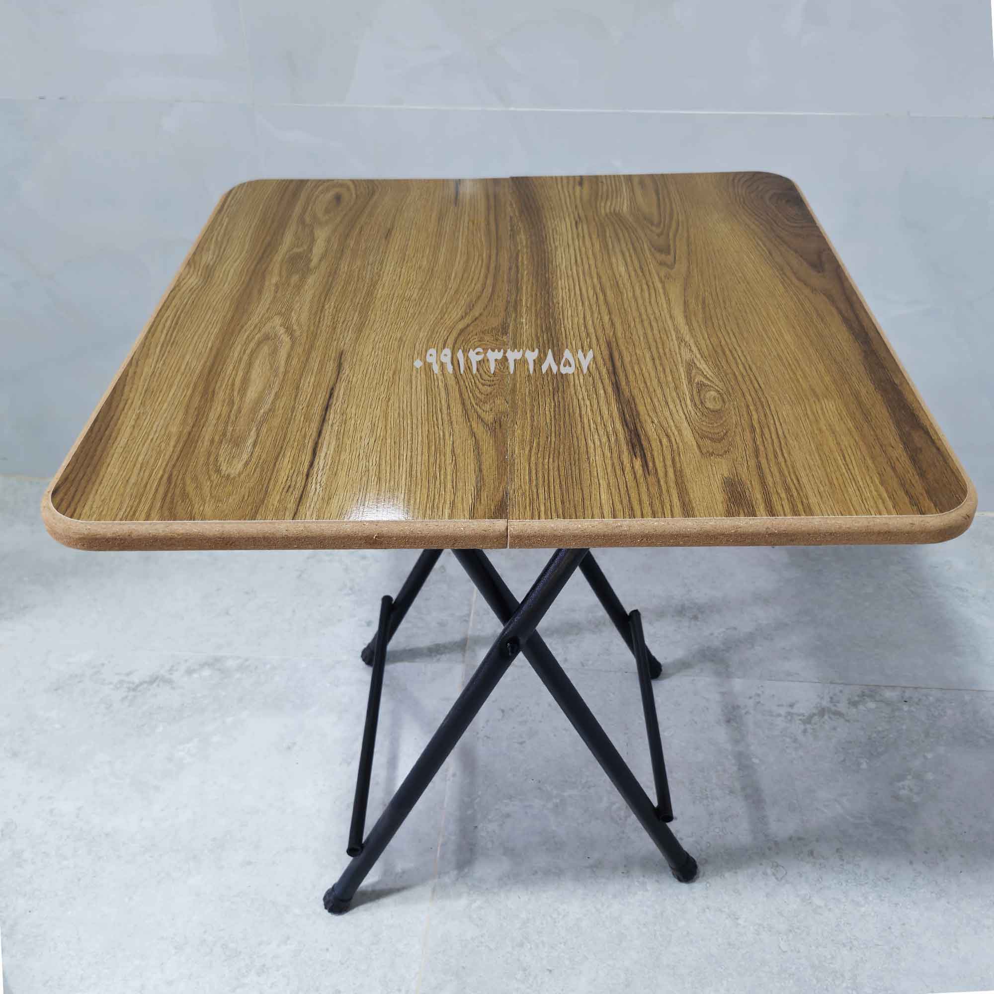 میز تاشو کتابی سفری و مجلسی سایز 60 | MDF درجه ۱